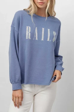 Vrouwen Rails Handtekening Sweatshirt - Gewassen Indigo