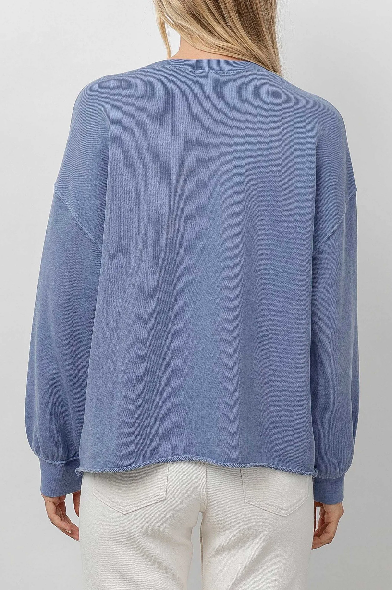 Vrouwen Rails Handtekening Sweatshirt - Gewassen Indigo