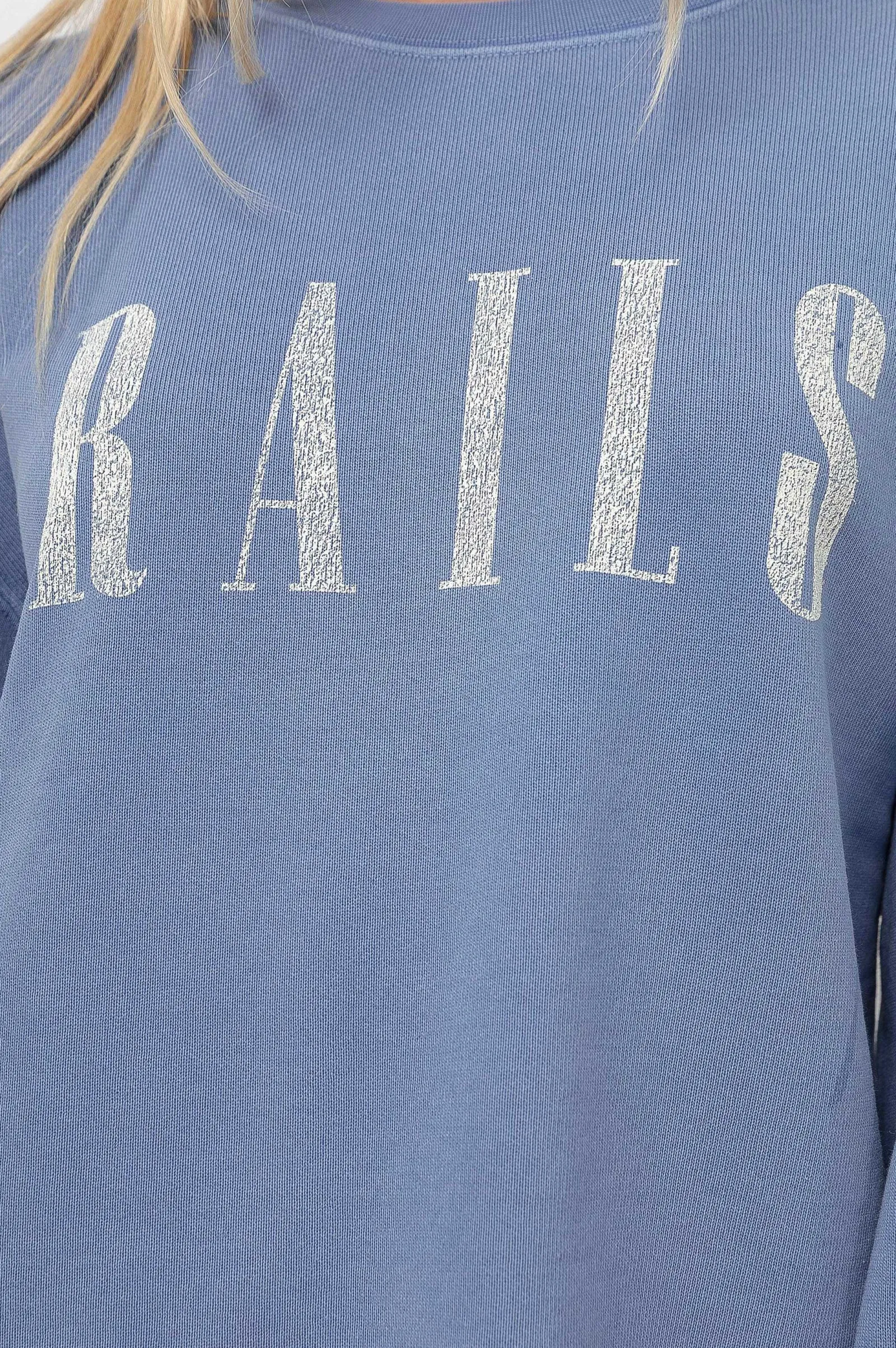 Vrouwen Rails Handtekening Sweatshirt - Gewassen Indigo
