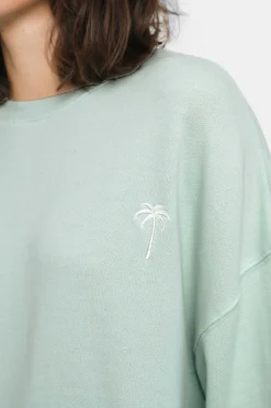 Vrouwen Rails Reeves Sweatshirt - Aqua Dip-Verf