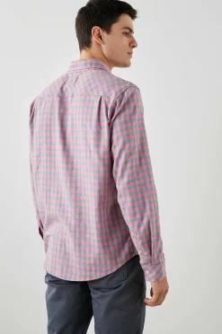 Heren Rails Reid Overhemd - Meloen Denim Melange