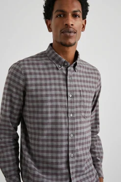 Heren Rails Reid Shirt - Lava Salie