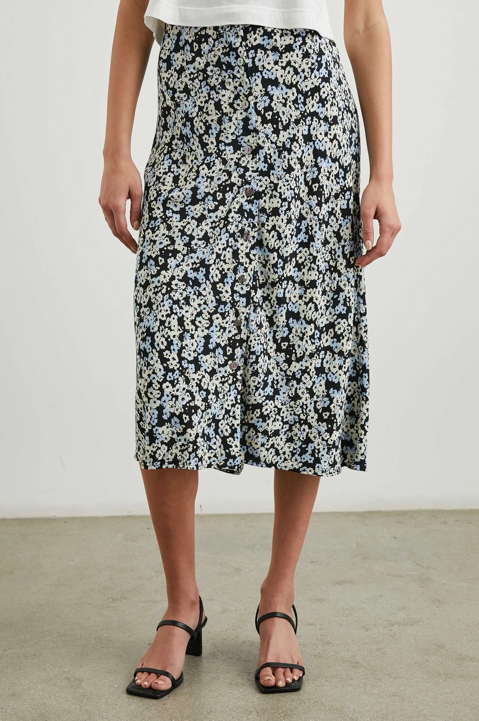 Vrouwen Rails Rosetta Rok - Middernacht Weide Bloemen