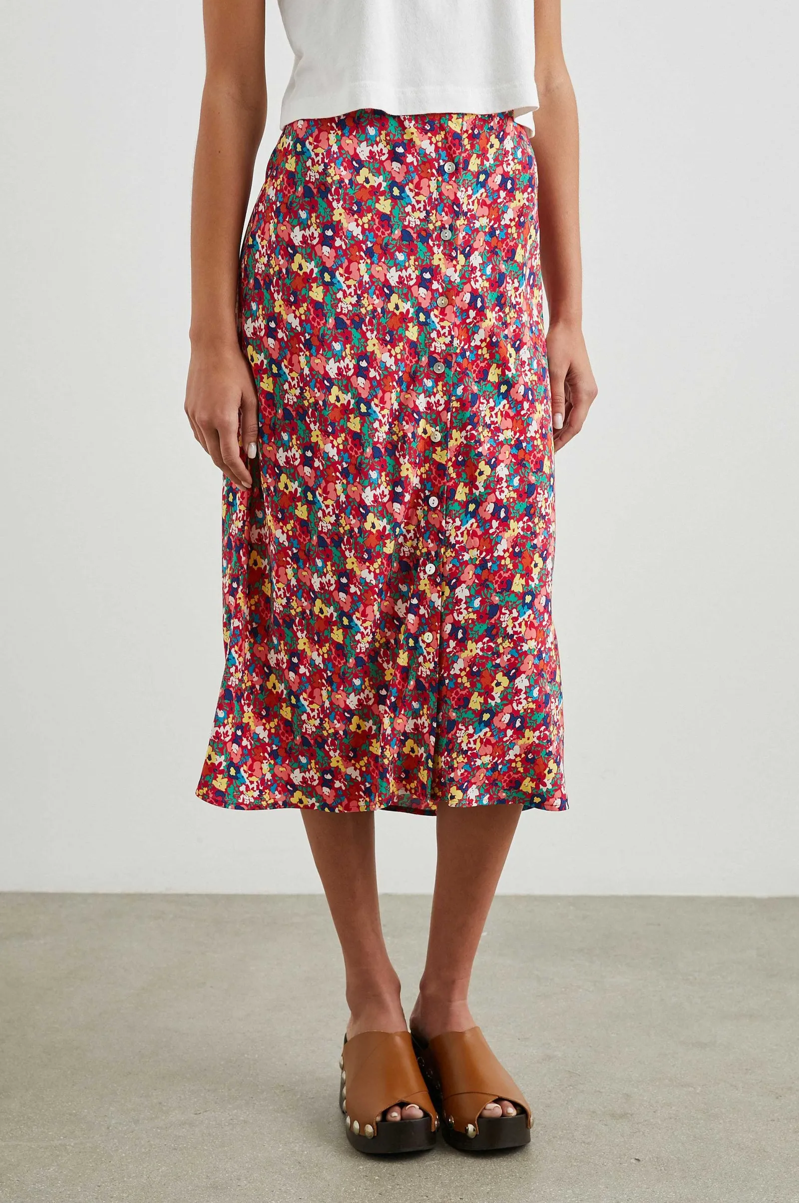 Vrouwen Rails Rosetta Rok - Scharlaken Bloemen