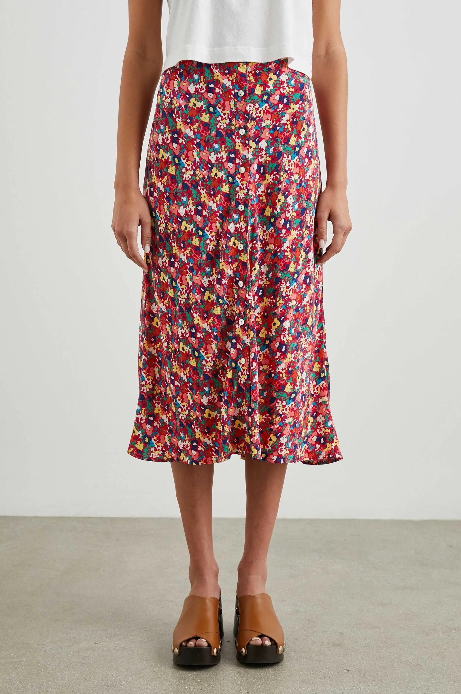 Vrouwen Rails Rosetta Rok - Scharlaken Bloemen