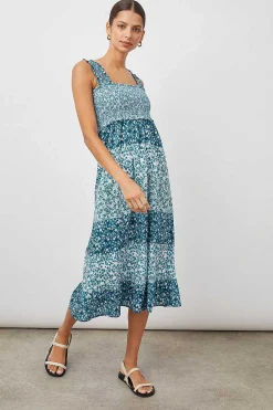 Vrouwen Rails Rumi Jurk - Gestreept Bloemen