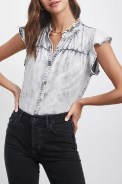 Vrouwen Rails Ruthie Top - Houtskool Cloud Wash