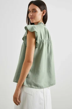Vrouwen Rails Ruthie Top - Sage Denim