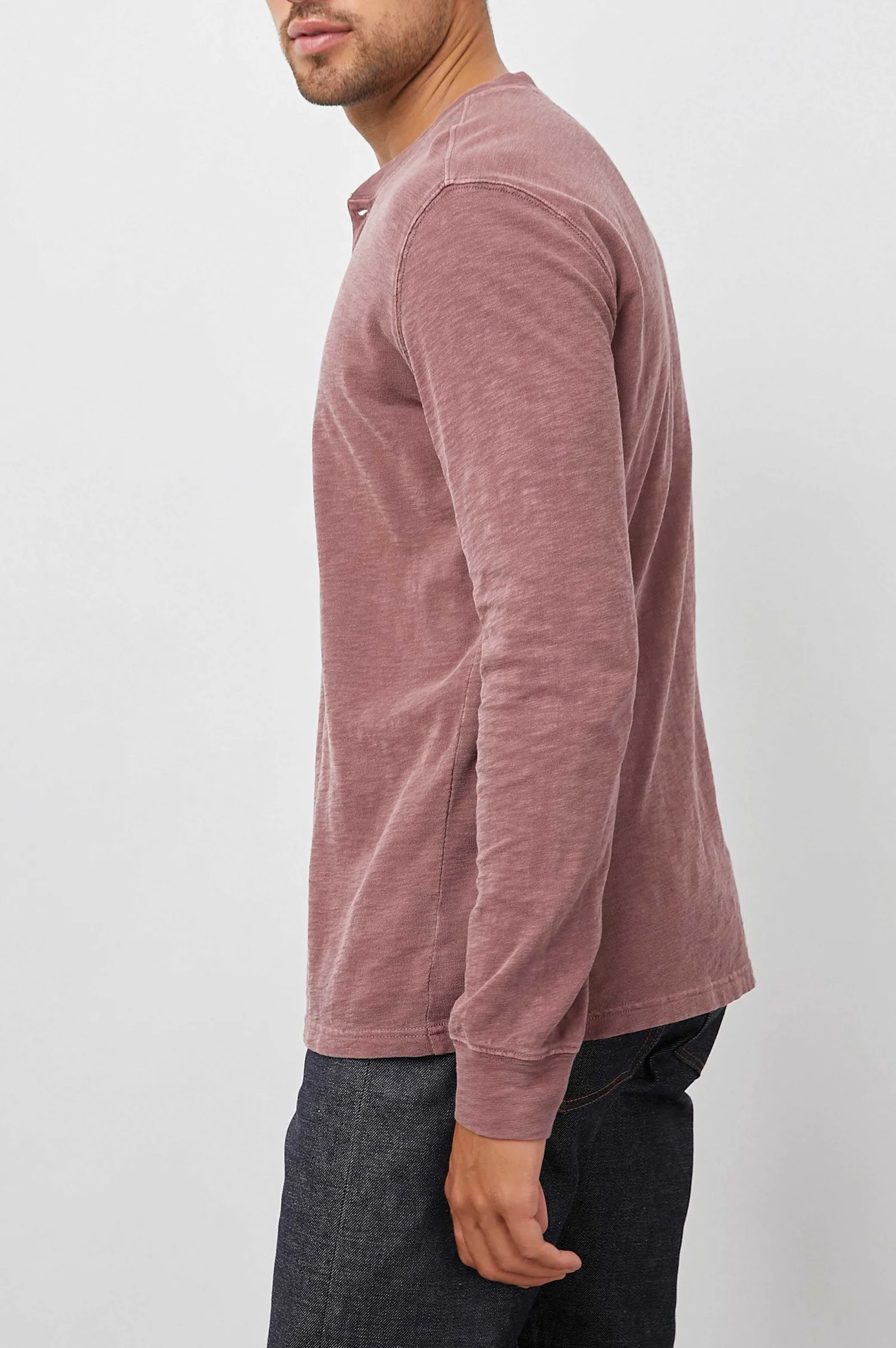 Heren Rails Skhi Henley - Baksteen