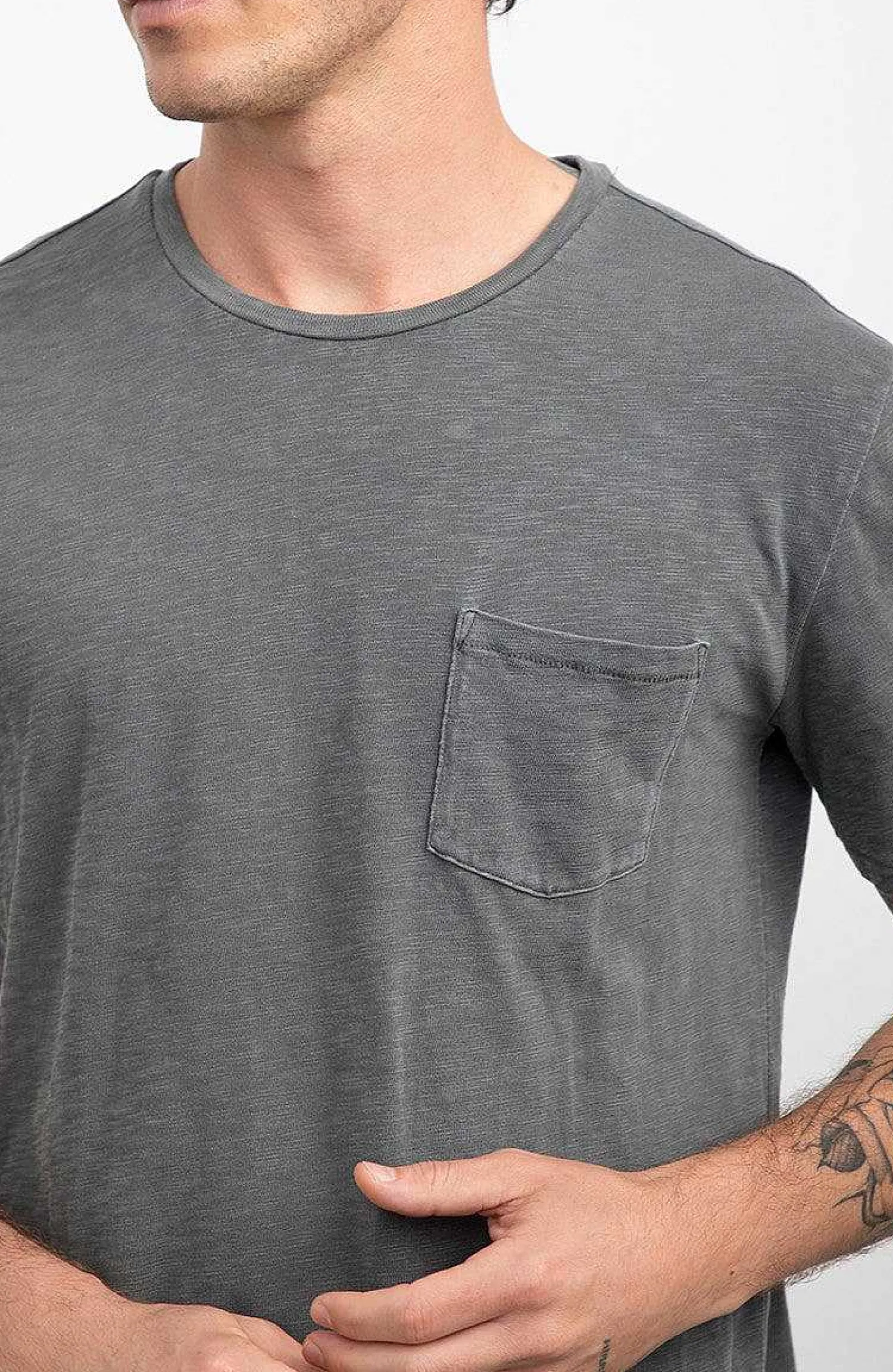 Heren Rails Skipper T-Shirt - Gewassen Zwart