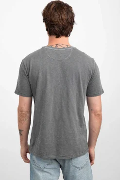 Heren Rails Skipper T-Shirt - Gewassen Zwart