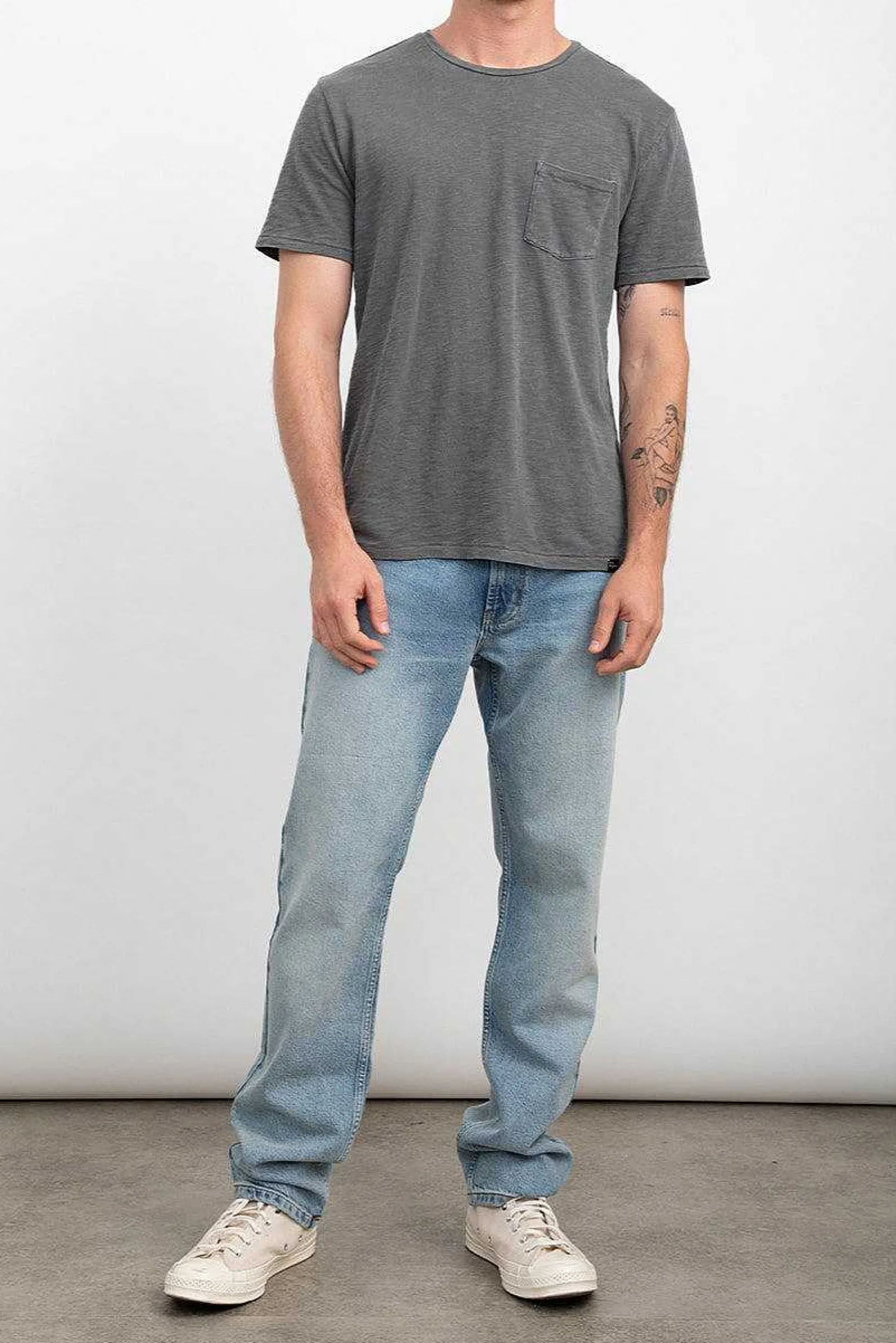 Heren Rails Skipper T-Shirt - Gewassen Zwart