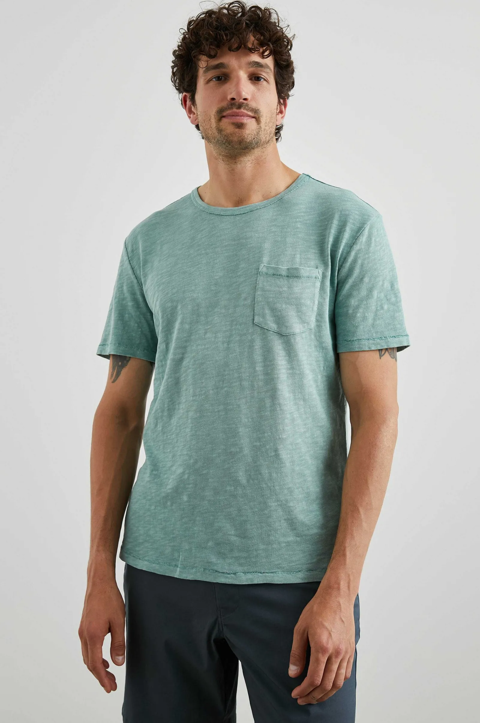 Heren Rails Skipper T-Shirt - Jade