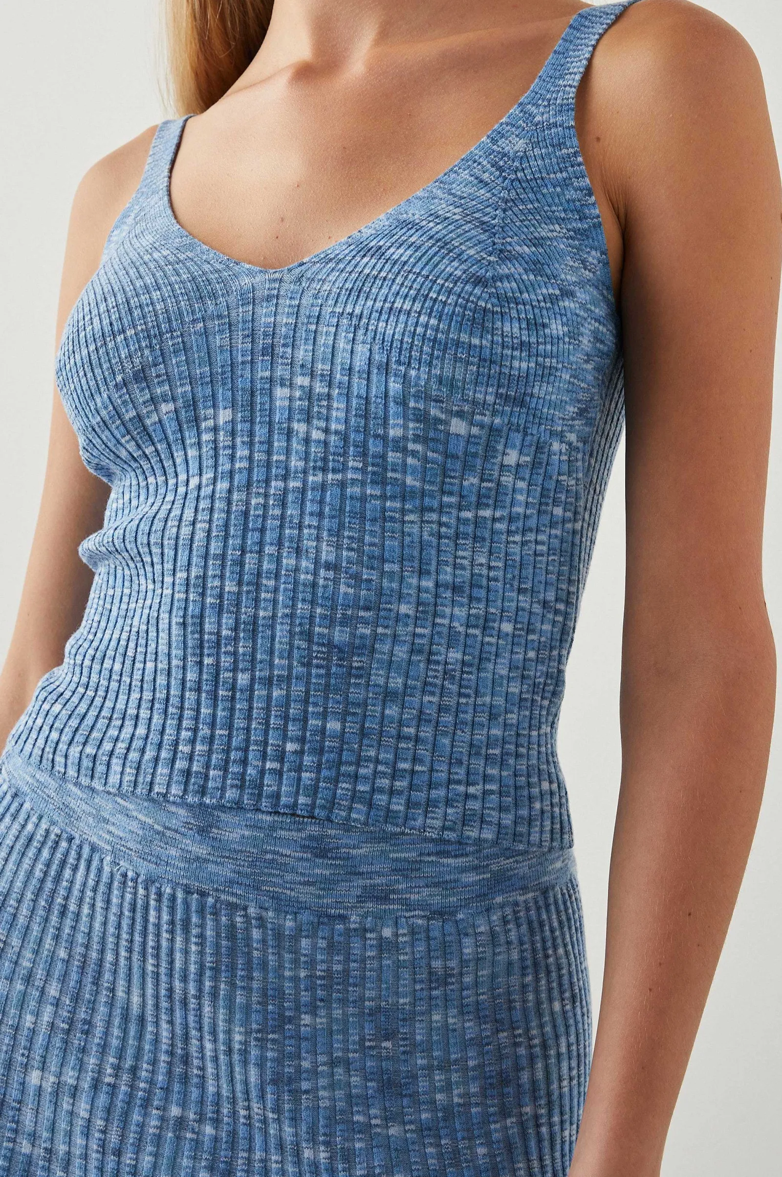 Vrouwen Rails Sky Top - Blauwe Multi Ruimteverf