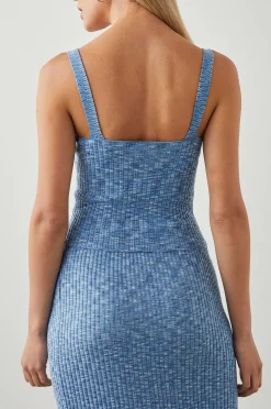 Vrouwen Rails Sky Top - Blauwe Multi Ruimteverf