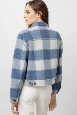 Vrouwen Rails Steffi Jas - Blauwe Buffel Ruit