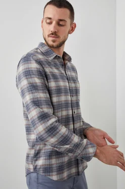 Heren Rails Sussex Shirt - Pijlwoot Flint Melange