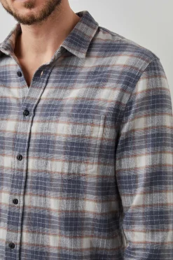 Heren Rails Sussex Shirt - Pijlwoot Flint Melange