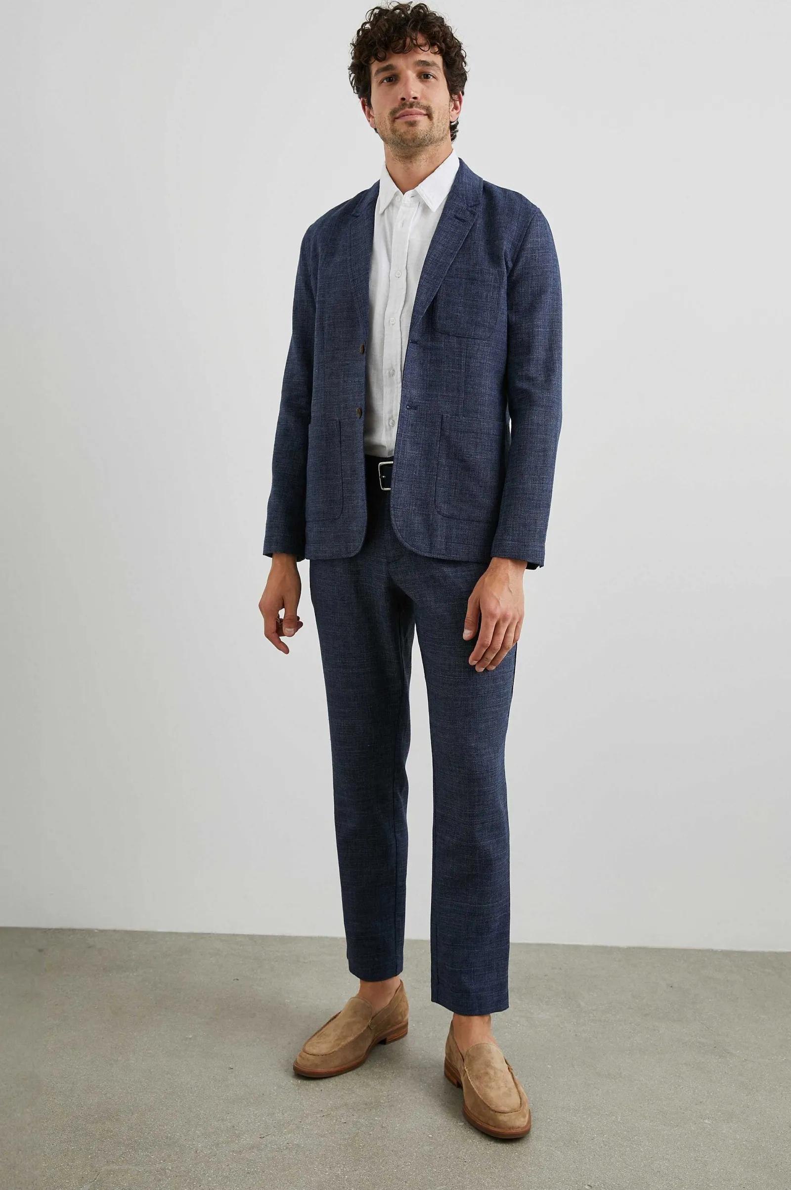 Heren Rails Thomas Pant - Marine Melange