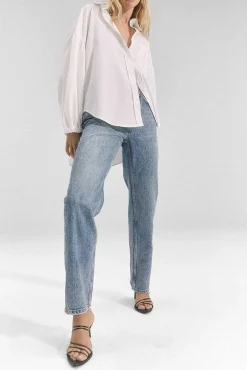 Vrouwen Rails Topanga Straight - Hoge Rise Straight - Zephyr Blauw