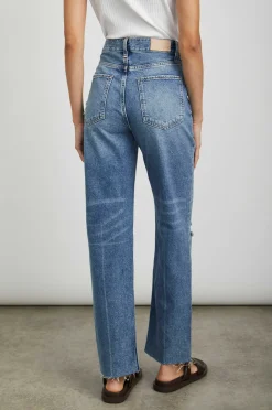 Vrouwen Rails Topanga Straight - Vintage Sapphire Distress