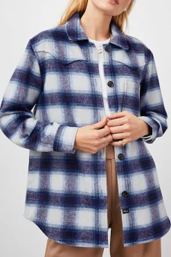 Vrouwen Rails Tripp Shirt Jas - Azure Sapphire