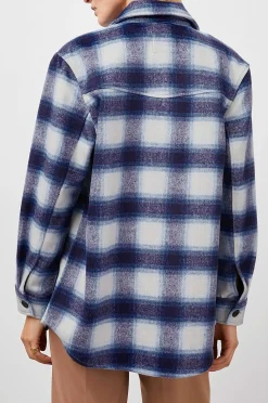 Vrouwen Rails Tripp Shirt Jas - Azure Sapphire