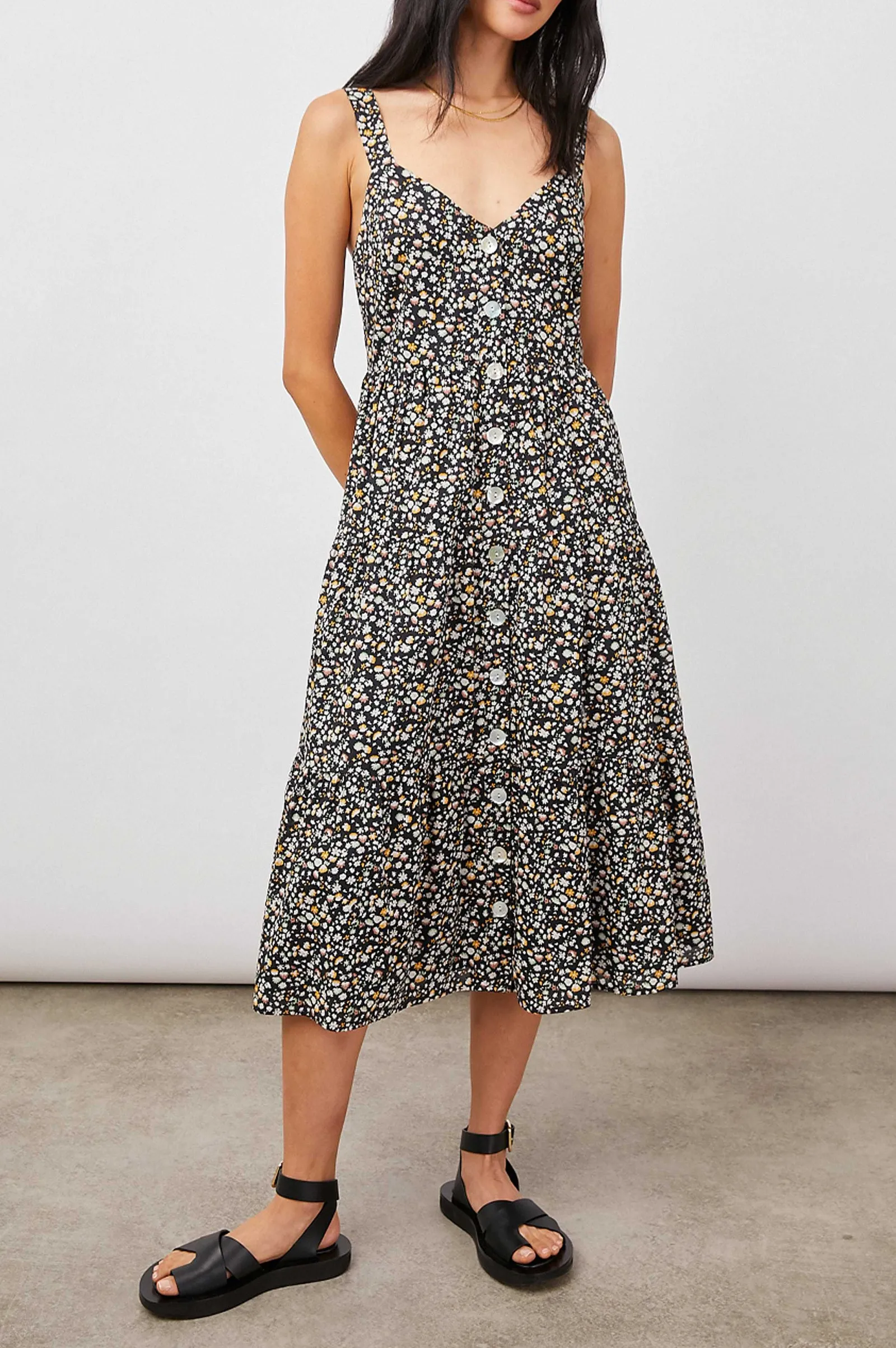 Vrouwen Rails Violette Jurk - Zwart Mini Bloemen