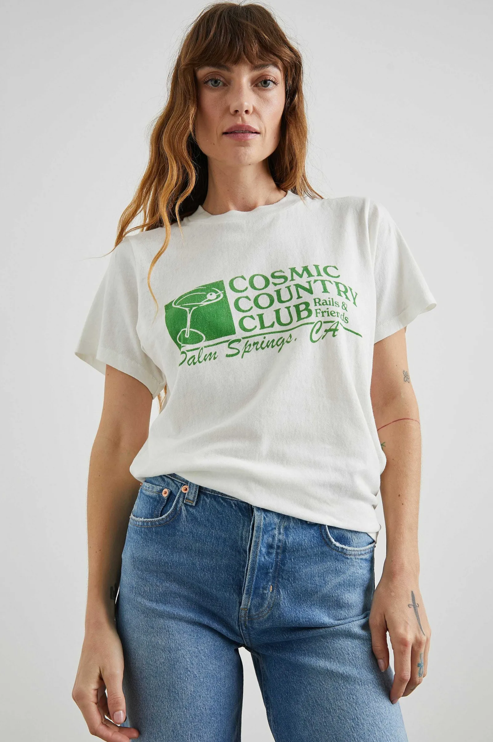 Vrouwen Rails Vriendin T-Shirt - Kosmische Landclub
