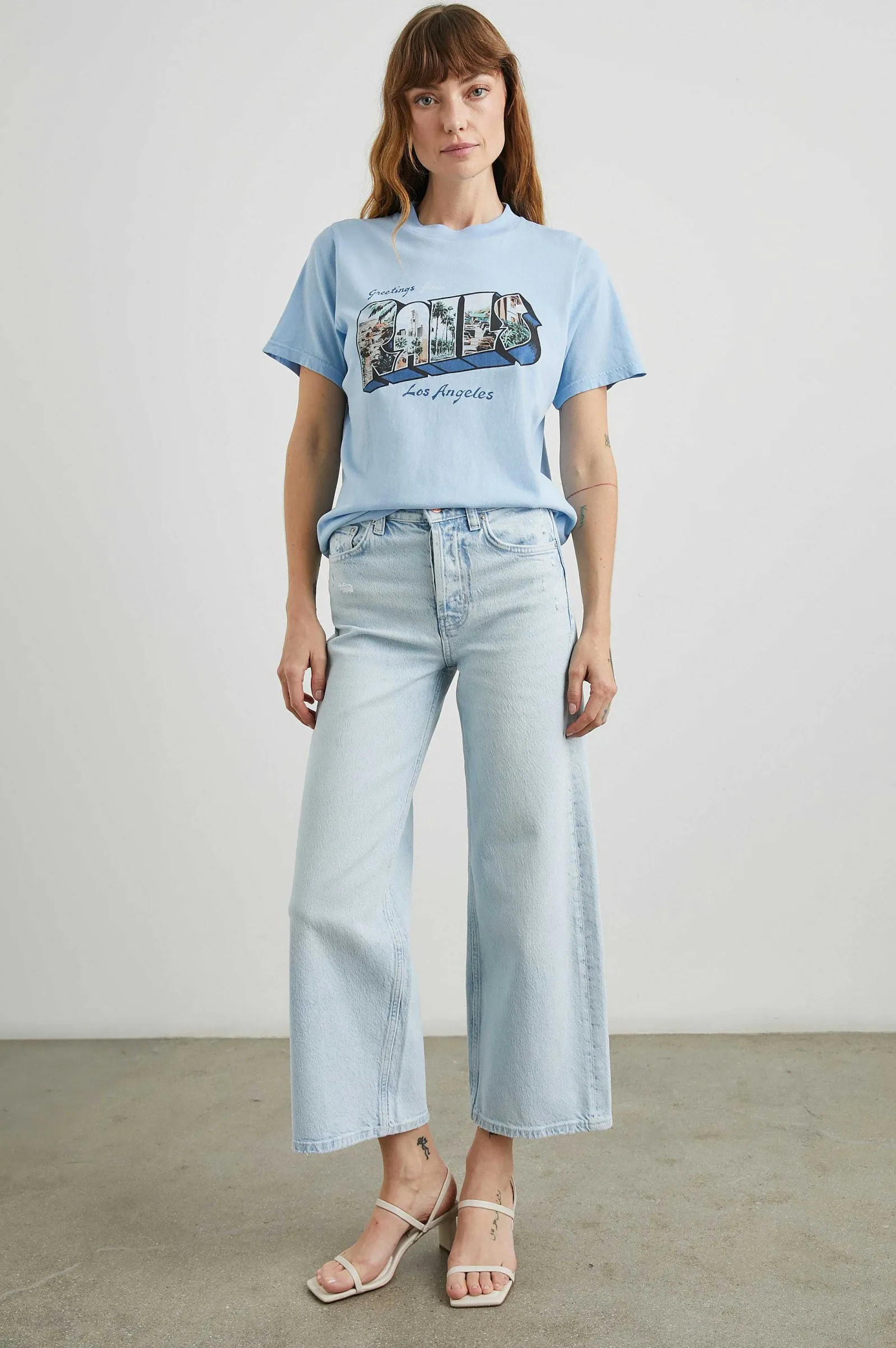 Vrouwen Rails Vriendin T-Shirt - Los Angeles Blauw
