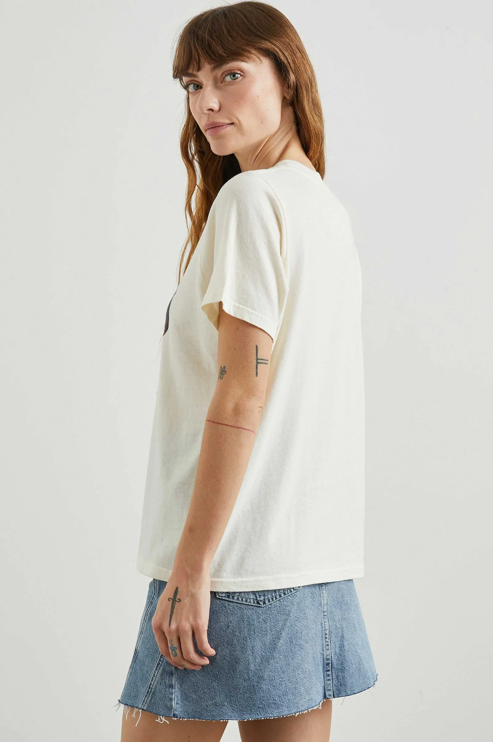 Vrouwen Rails Vriendin T-Shirt - Los Angeles Ecru