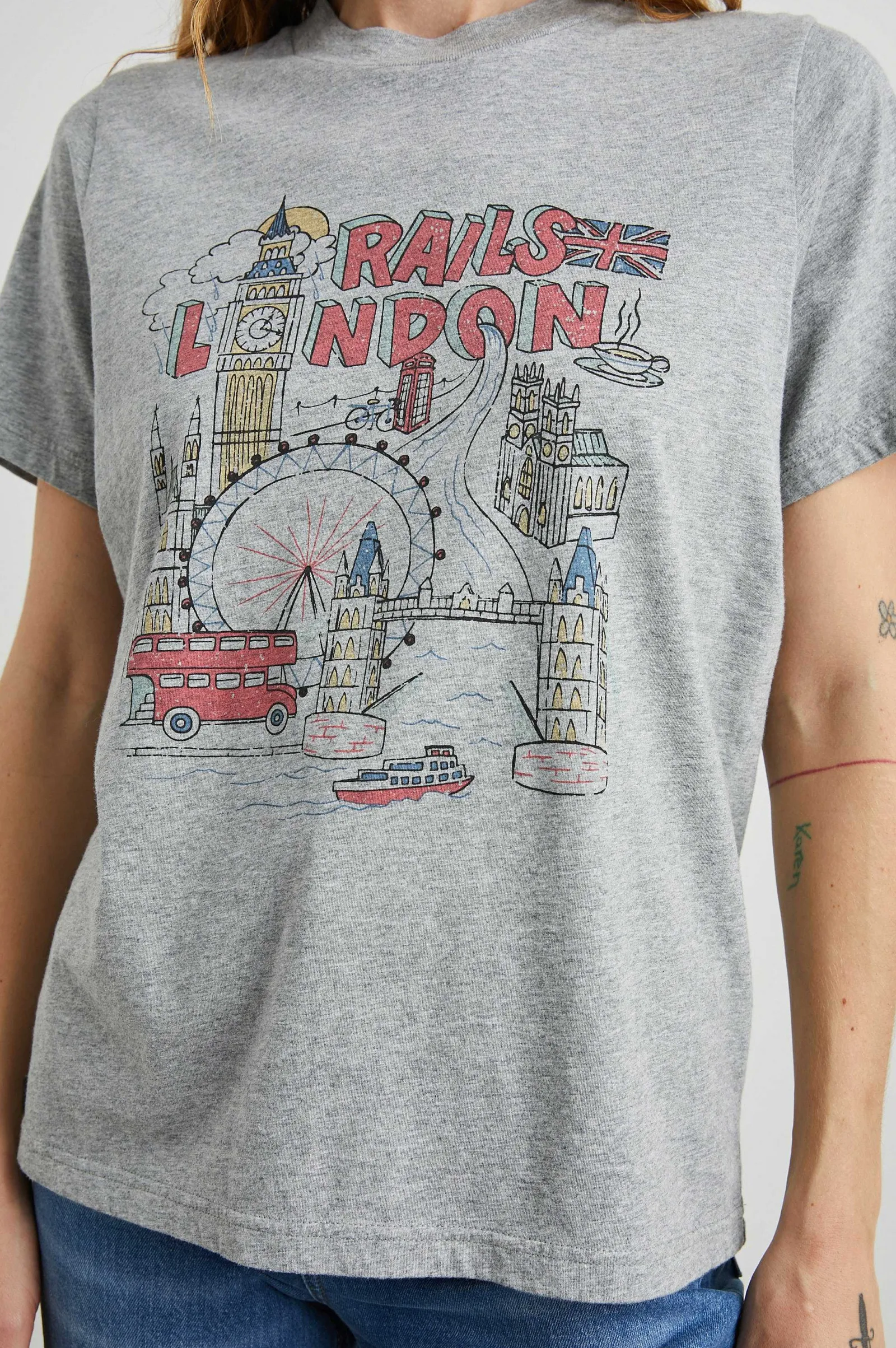 Vrouwen Rails Vriendin T-Shirt - Londen