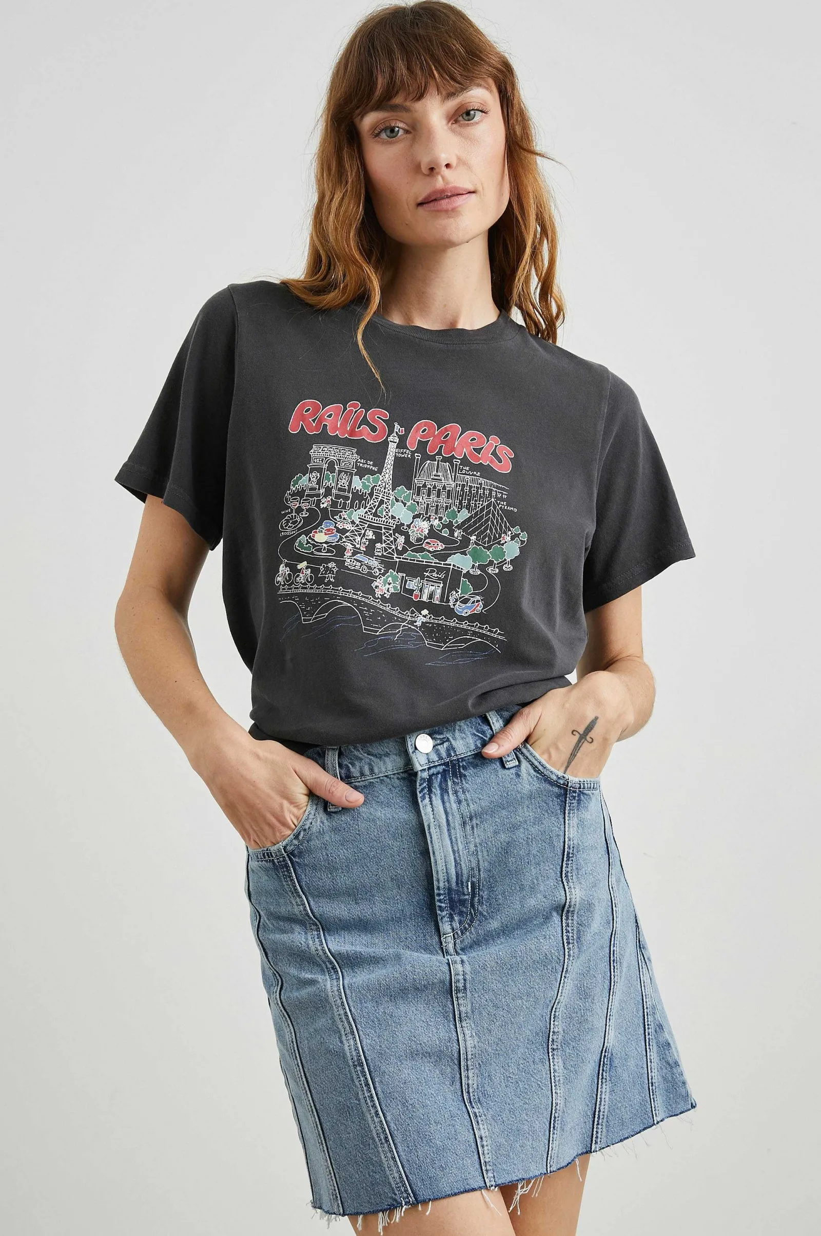 Vrouwen Rails Vriendin T-Shirt - Spoor Parijs