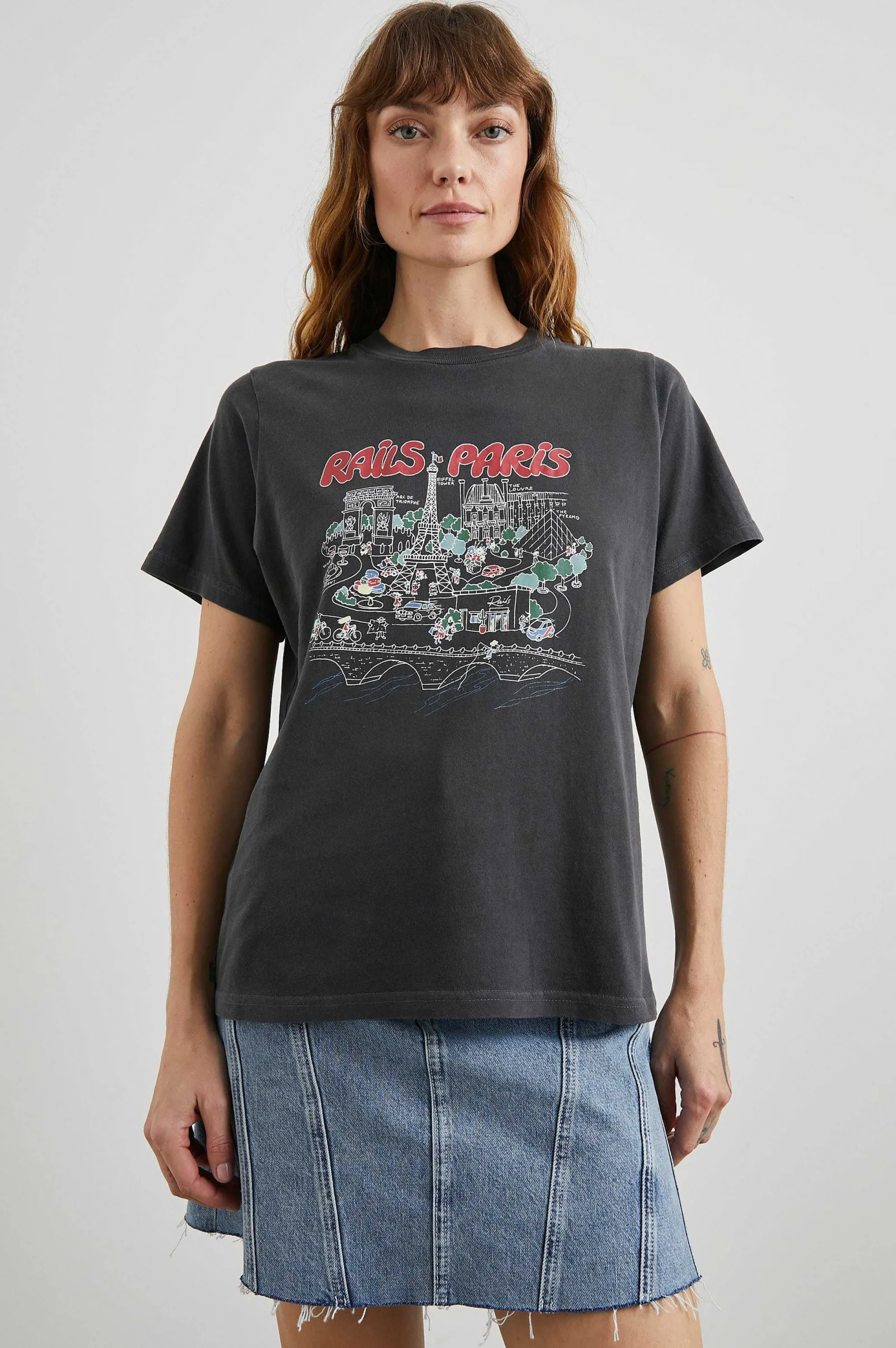 Vrouwen Rails Vriendin T-Shirt - Spoor Parijs
