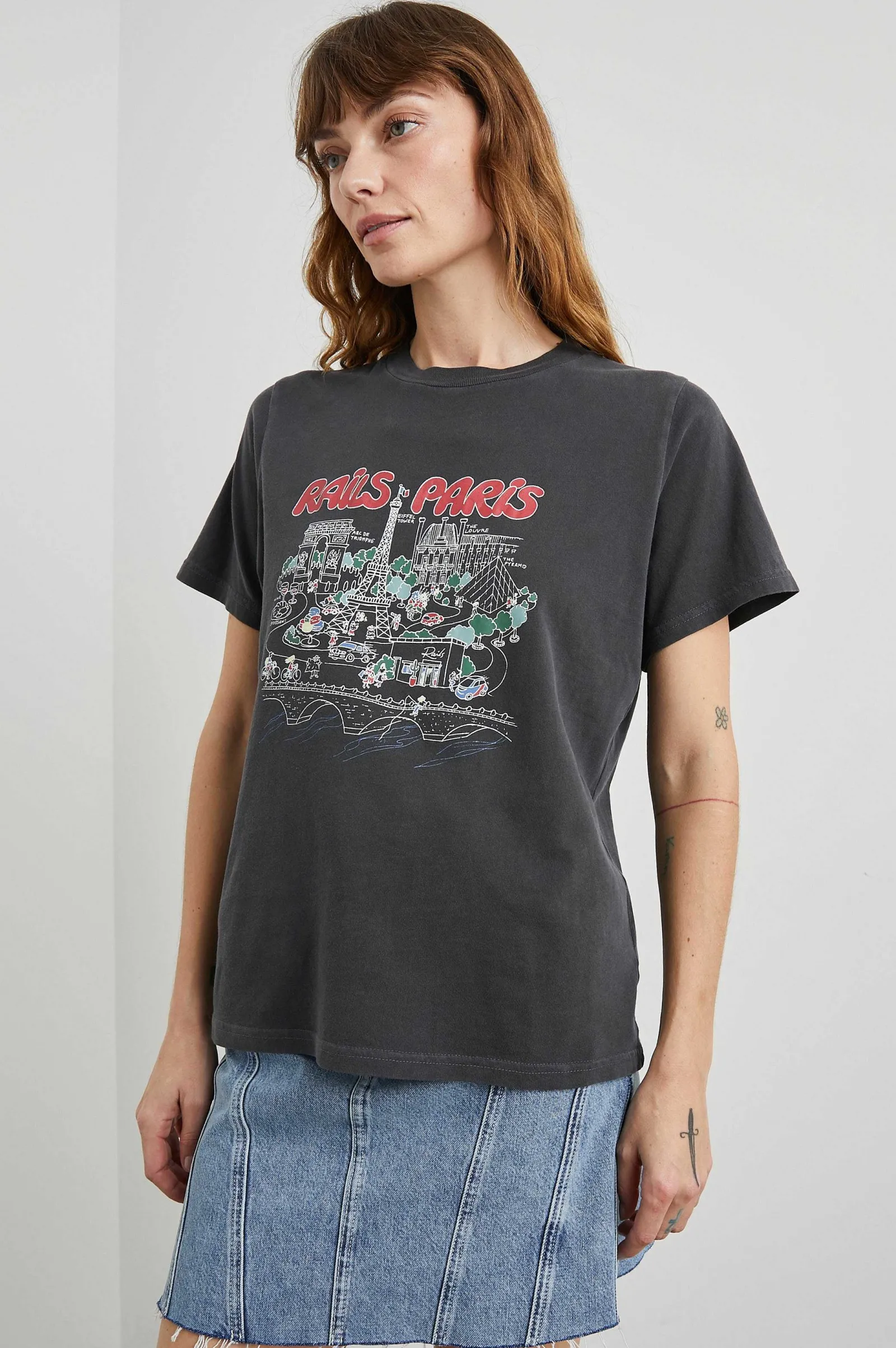 Vrouwen Rails Vriendin T-Shirt - Spoor Parijs