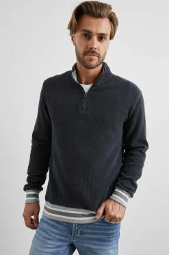 Heren Rails Ward Kwartsrits - Knittany Blauw