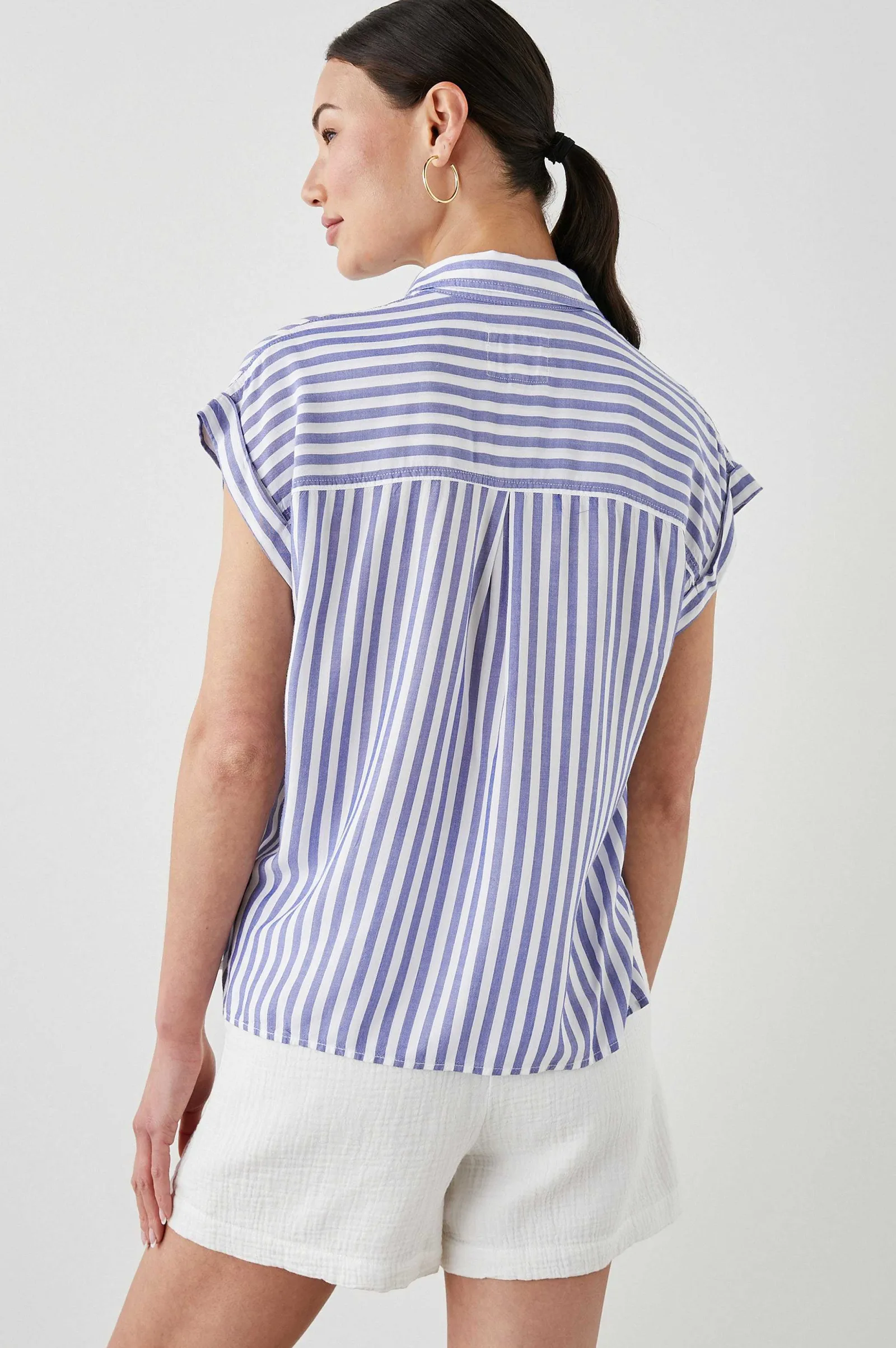 Vrouwen Rails Whitney Overhemd - Blauw Witte Streep