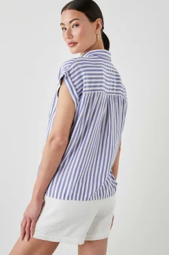 Vrouwen Rails Whitney Overhemd - Blauw Witte Streep