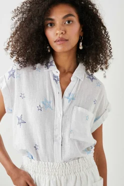 Vrouwen Rails Whitney Shirt - Marine Gestikte Sterren