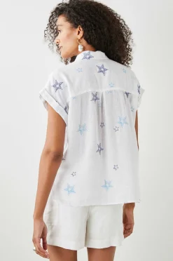 Vrouwen Rails Whitney Shirt - Marine Gestikte Sterren