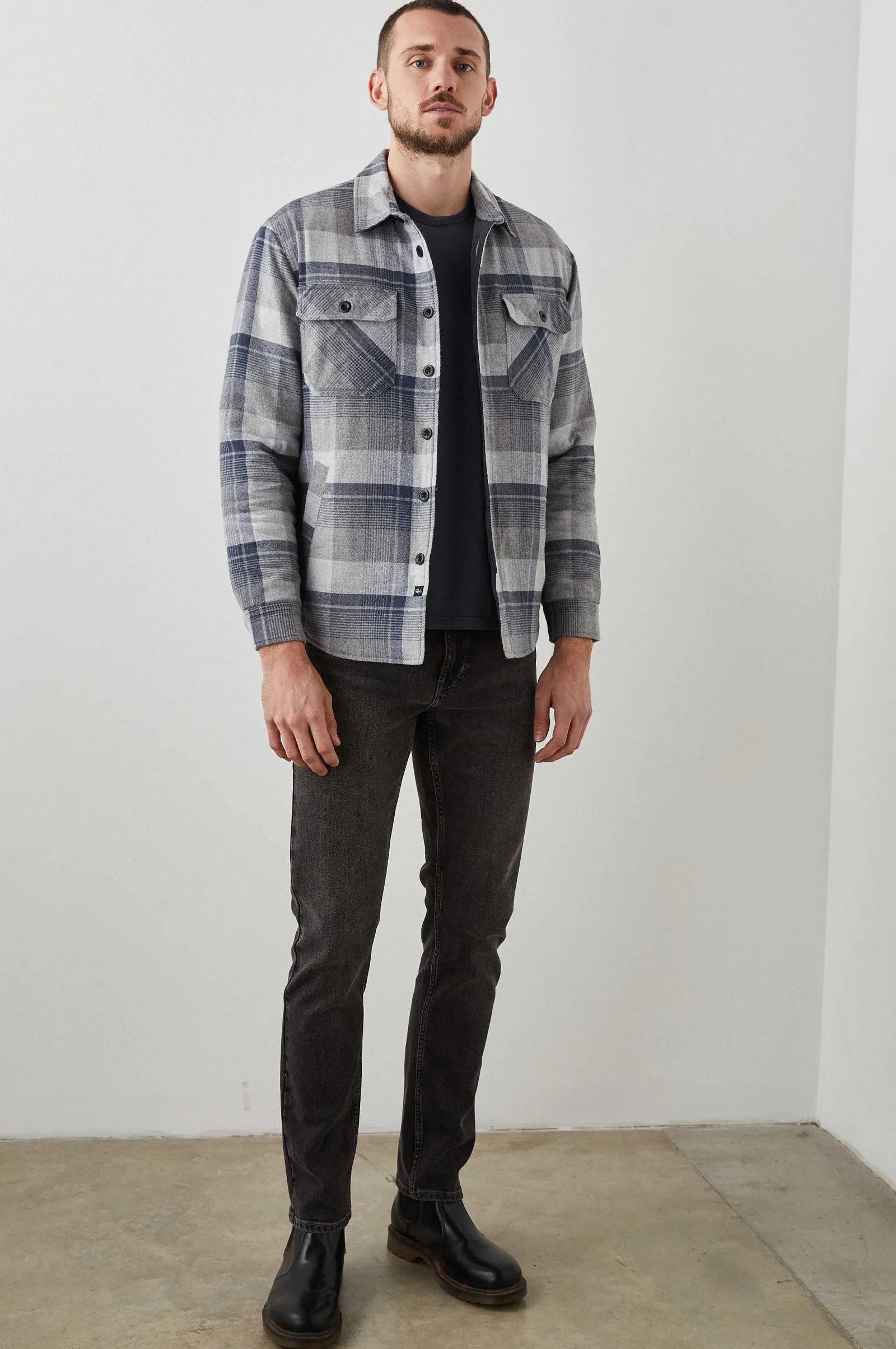 Heren Rails Worthing Jas - Slate Mist Heather