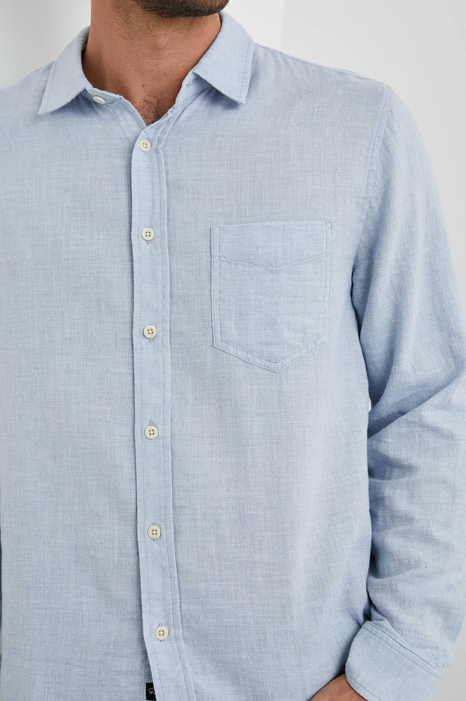 Heren Rails Wyatt Overhemd - Blauw Gemelange