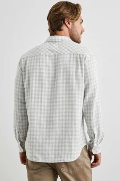 Heren Rails Wyatt Overhemd - Grijs Gingham Melange