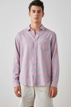 Heren Rails Wyatt Overhemd - Indigo Papaya Melange
