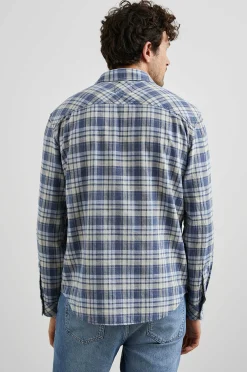 Heren Rails Wyatt Overhemd - Marine Sorghum Oxford
