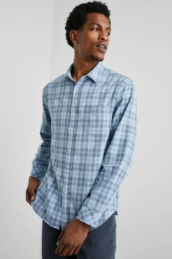 Heren Rails Wyatt Overhemd - Sky Denim Heather