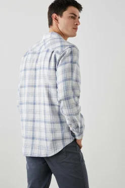Heren Rails Wyatt Overhemd - Wit Denim Heather