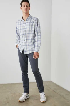 Heren Rails Wyatt Overhemd - Wit Denim Heather