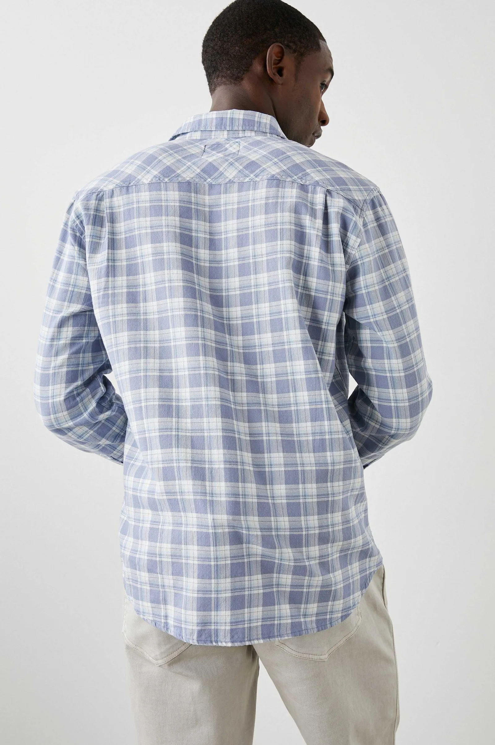 Heren Rails Wyatt Overhemd - Zeeglas Witte Topaz
