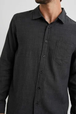 Heren Rails Wyatt Overhemd - Zwart Chambray